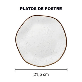 Juego Completo de 42 Piezas de Cena Oxford® en Porcelana [PROMOCIÓN EXCLUSIVA]