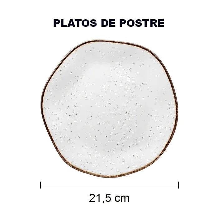 Juego Completo de 42 Piezas de Cena Oxford® en Porcelana [PROMOCIÓN EXCLUSIVA]