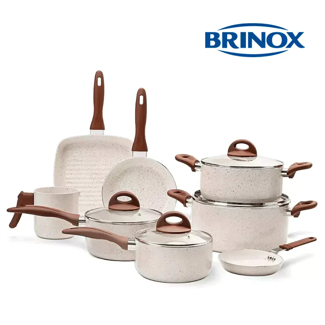 Juego Completo 9 Ollas Ceramic Brinox® Life Smart Plus + 13 Utensilios de REGALO [LIQUIDACIÓN]